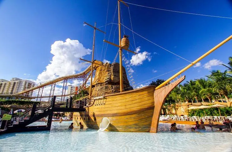 아파트 Spazzio Diroma Acqua Park Luxo - Parque Aquatico Incluso 카우다스노바스